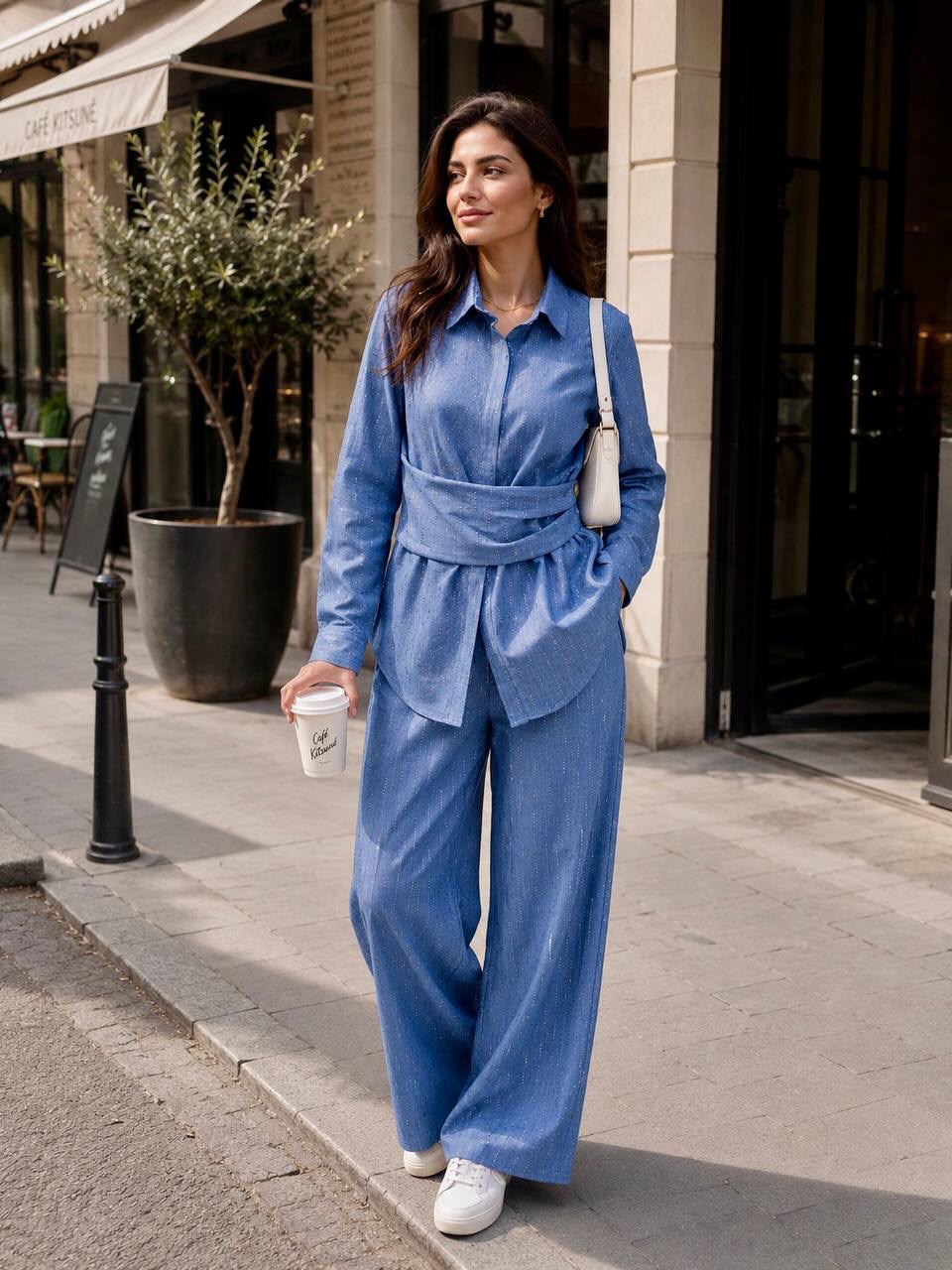 Wrap Shirt Set