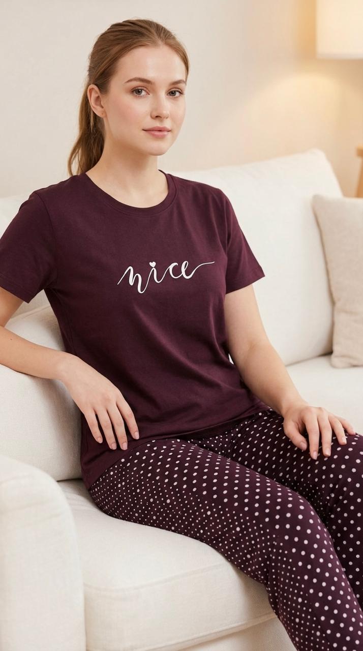 Stylish “Nice” printed top design