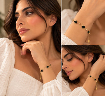 Black Bloom Bracelet