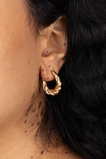 Twisted Hoop Earrings